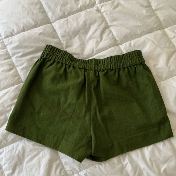 Green J. Crew Fabric Shorts - Picture 3 of 4